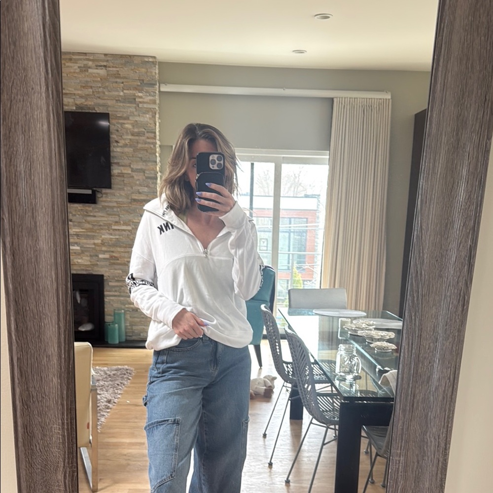 Blue Cozy Sweatshirt with Relaxed Fit